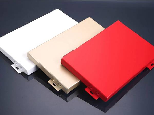 Aluminum veneer in 3 colors