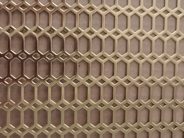 Brass decorative perforated sheet