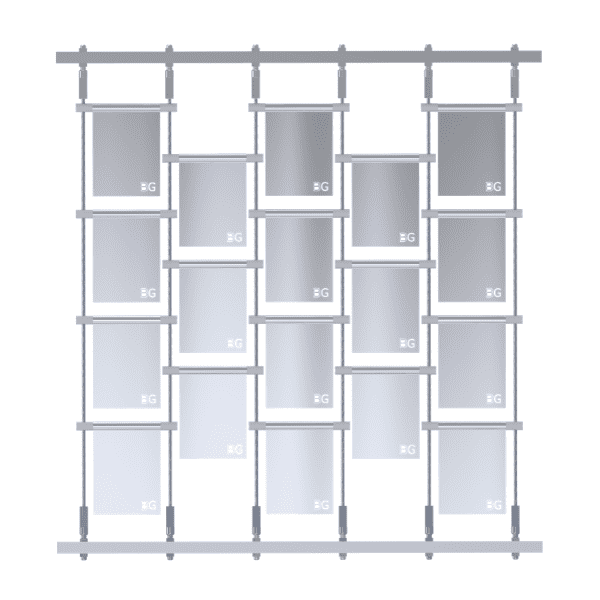 Schematic diagram of a hanging mounting