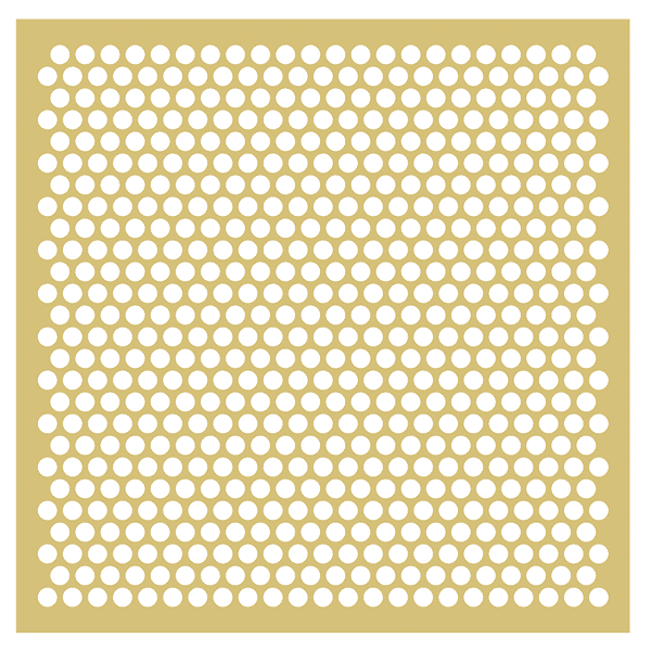 A BSP-1 perforated brass sheet with round hole patterns